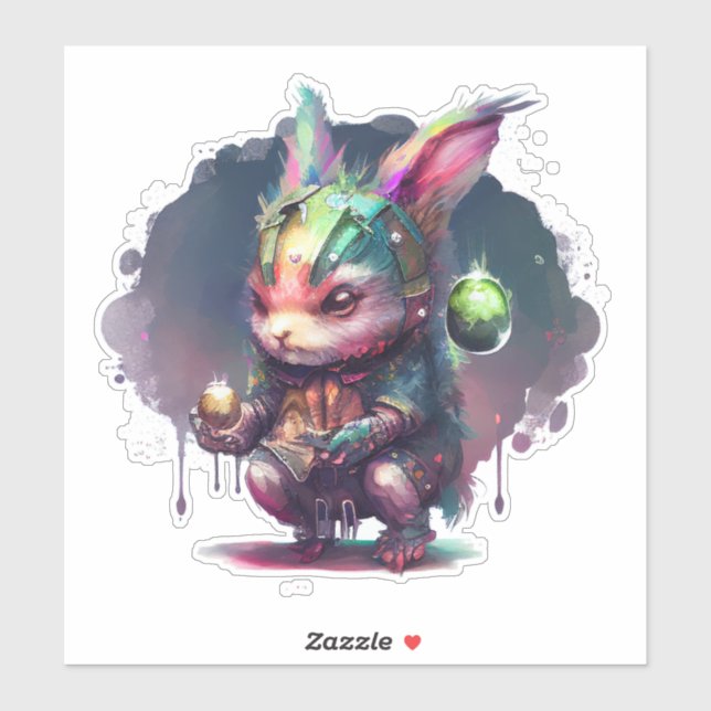 Pegatina Cyberpunk Bunny (Hoja)