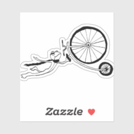 Pegatina Cycling Frog