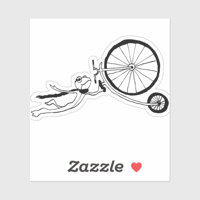 Pegatina Cycling Frog (Hoja)
