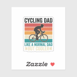 Pegatina Cycling Papá Camiseta Diseño de Ciclismo Vintage P