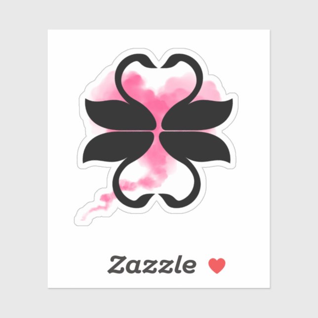 Pegatina Cygnes Amour (Hoja)