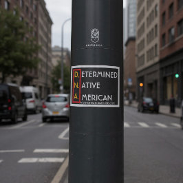 Pegatina D.N.A. (RYBW) - Nativo americano determinado