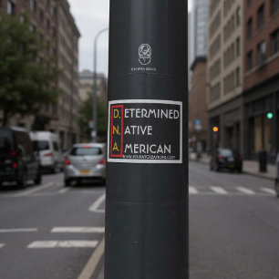 Pegatina D.N.A. (RYBW) - Nativo americano determinado