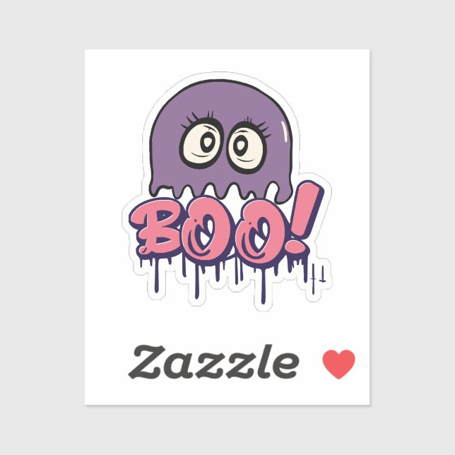 Pegatina Da miedo el Boo (Hoja)