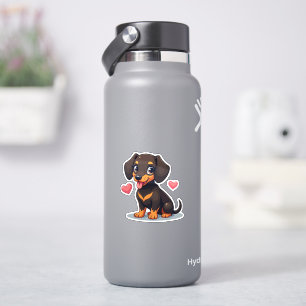 Pegatina Dachshund Adorable, Kawaii Cutie, Pequeño