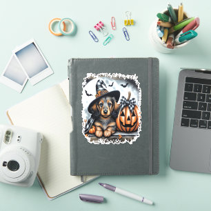 Pegatina Dachshund Dog Halloween