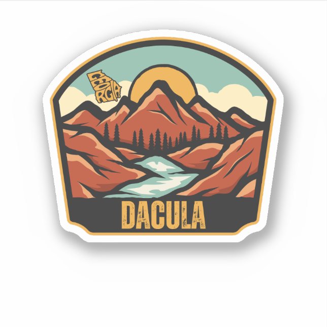 Pegatina Dacula, Georgia (Anverso)