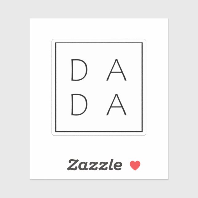 Pegatina DADA: Primer regalo del Día del Padre (Hoja)