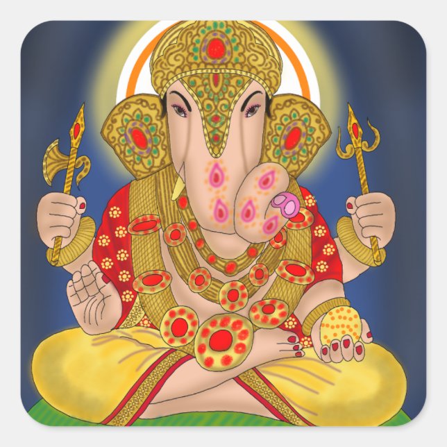 Pegatina Dagduseth Ganesha (Anverso)