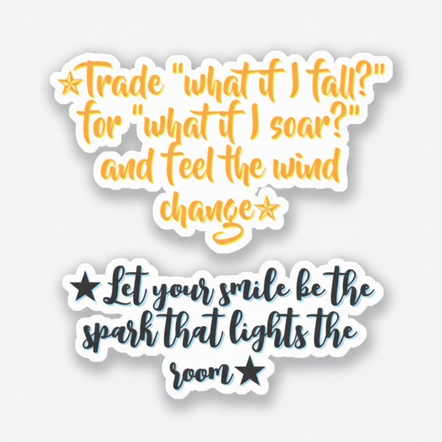 Pegatina Daily Inspirational Quotes | Positive Motivational (Daily mindset motivational quotes for success stickers)