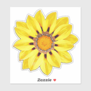 Pegatina Daisy africano / Amarillo de mostaza de Gazania