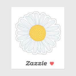 Pegatina Daisy blanco