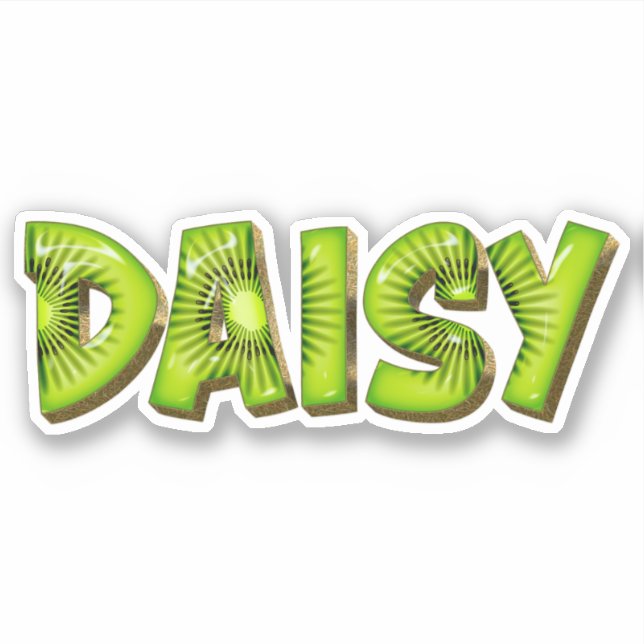 Pegatina Daisy Name Kiwi Design Aufkleber Sticker (Anverso)