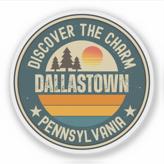 Pegatina Dallastown, Pensilvania (Anverso)