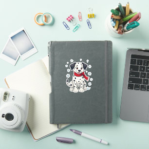 Pegatina Dalmatian Snowy Fun