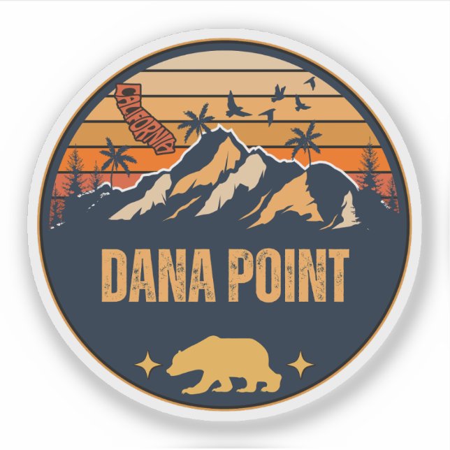 Pegatina Dana Point, California (Anverso)