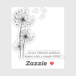 Pegatina Dandelion Wish