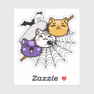 Pegatina Dango de gato espeluznante - Kawaii gótico Japón p