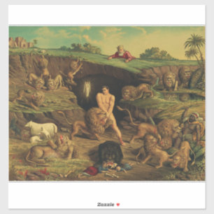 Pegatina Daniel en el foso de los leones