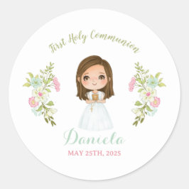 Pegatina DANIELA Primera comunión