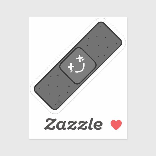 Pegatina Dark Band Aid (Hoja)