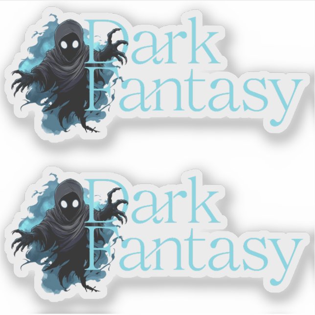 Pegatina Dark Fantasy Genre Lover (Anverso)