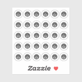 Pegatina Dark Grey Gluten Free Wedding Place Meal Choice