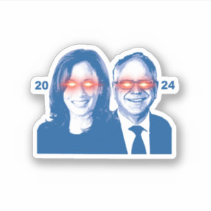 Pegatina Dark Harris Walz