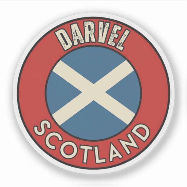 Pegatina Darvel, Escocia (Anverso)