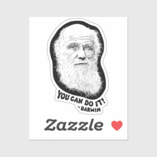 Pegatina Darwin - Puedes hacerlo
