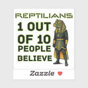 Pegatina Dato de terror reptiliano