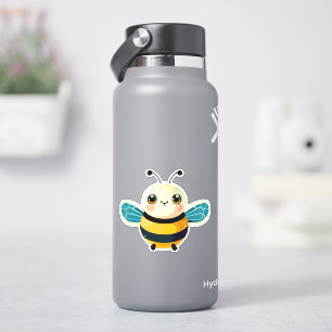 Pegatina de abeja para botella de agua
