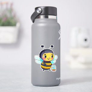 Pegatina de abeja para botella de agua