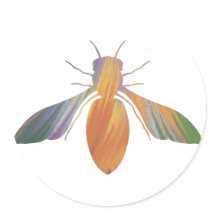 Pegatina de abejas de estilo acrílico