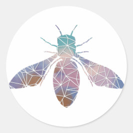 Pegatina de abejas melíferas de papel