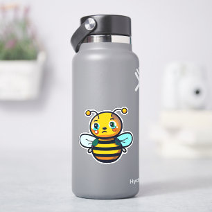 Pegatina de abejas para botella de agua
