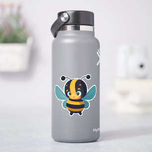 Pegatina de abejas para botella de agua