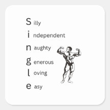 Pegatina de acrónimo individual