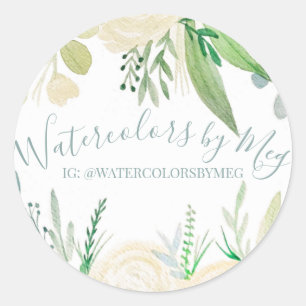Pegatina de acuarela