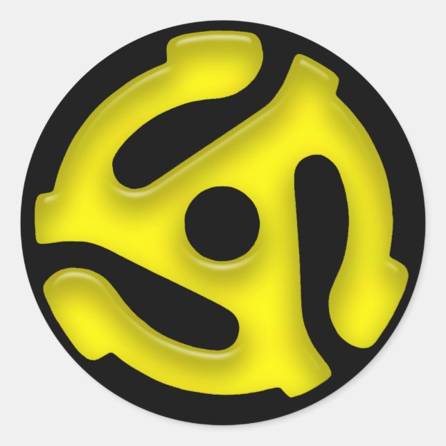 pegatina de adaptador de registro a 45 RPM (Anverso)