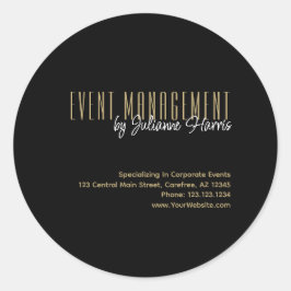 Pegatina de administración de eventos empresariale