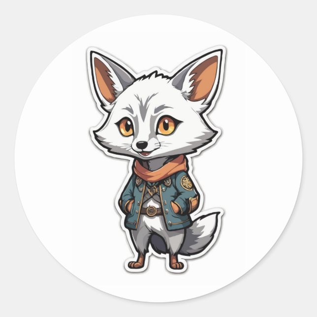 Pegatina de Adventurous Anime (Anverso)