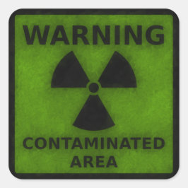Pegatina de advertencia de radiación
