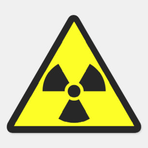 Pegatina de advertencia de RadioActive