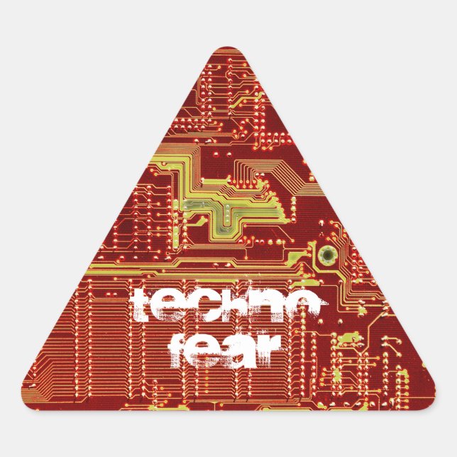 Pegatina de advertencia Technofear (Anverso)