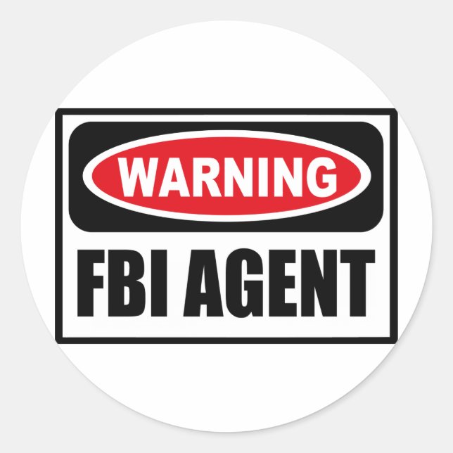 PEGATINA DE AGENTES DEL FBI (Anverso)