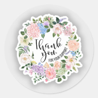 Pegatina de agradecimiento