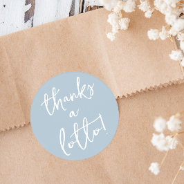 Pegatina de agradecimiento Dusty Blue