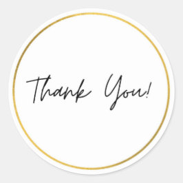 Pegatina de agradecimiento minimalista