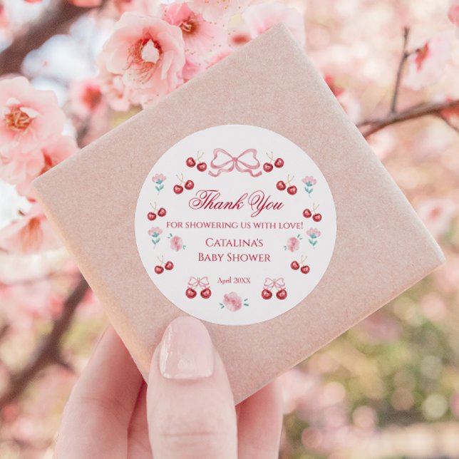 Pegatina de agradecimiento para baby shower de Blu (Subido por el creador)